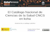 El Catálogo Nacional de Ciencias de la Salud CNCS · Resolución, de 14 de junio de 2018, del Director del Instituto de Salud Carlos III sobre el funcionamiento y coordinación del