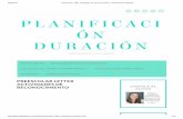 PLANIFICACI ÓN DURACIÓN · 29/4/2017 Preescolar Letter actividades de reconocimiento - Planificación Playtime  2/18