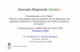Ejemplo Regional: México · 2011-11-29 · Análisis de Una PC y un Celular Empresas Privadas Elaborar Cuestionario Encuesta Vida Útil Promedio Información de Composición + Manejo