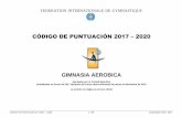 Federacion Colombiana de Gimnasia - CÓDIGO DE ......GIMNASIA AEROBICA Aprobado por el Comité Ejecutivo Actualizado en Enero de 2017 después del curso intercontinental de jueces