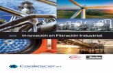 2018 Innovación en Filtración Industrial · Los sistemas de ﬁltrado coalescentes para Fuel Gas transforman gas de pozo en gas para motogeneradores, motocompresores y consumos