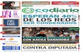 ENTORNO DE LOS REOS - Ecodiario Zacatecas · el Código Nacional de Procedi - miento Penales, podría llevar el proceso en libertad. En cuanto al panorama na - cional, el Cuaderno
