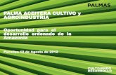 PALMA ACEITERA CULTIVO y AGROINDUSTRIA · Perú importa mas del 70% del consumo Oportunidad para invertir en palma Principal alternativa para disminuir dependencia 0 ... ¿DÓNDE