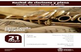 Recital de clarinete y piano - Facultad de Artes UNartes.bogota.unal.edu.co/assets/postmaster/docs/recital_clarinete-piano.pdf · Rapsodia para clarinete y piano. Robert Muczynski