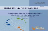 Presupuesto Participativo Gobierno Regional de ... · El Gobierno Regional de Huancavelica, en el proceso de presupuesto participativo 2009, ha destinado un monto total de S/. 68’901,995.00