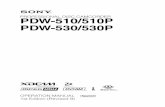 PROFESSIONAL DISC CAMCORDER PDW-510/510P PDW ... - … · El fabricante de este producto es Sony Corporation, con dirección en 1-7-1 Konan, Minato-ku, Tokio, Japón. El Representante