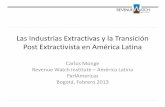 Extractivismo y Transiciones Post Extractivistas en ......para muchos exportadores de bienes primarios de ALC. 0 200 400 600 800 1,000 1,200 1,400 1,600 1,800 ... (ejemplos de Perú)