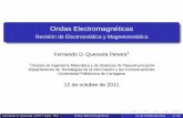 Ondas Electromagnéticas - Revisión de Electroestática y ...ocw.bib.upct.es/pluginfile.php/10446/mod_resource/... · Deﬁnición de capacidad Capacidad eléctrica En conductores