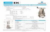 MODELO EK - orbinox.es · El modelo EK es una válvula de guillotina unidireccional tipo wafer para aplicaciones de uso industrial general. El diseño del cuerpo y del asiento aseguran