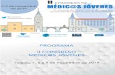 Programa-II-Congreso-Medicos-Jovenes · Ante todo, médico de cabecera, hizo la especialidad en Madrid de Medicina Familiar y Comunitaria. Trabajó en el centro de salud de Barajas
