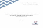 Índice de urbanización: metodología para la clasificación de …inec.cr/.../mepoblacevurbanizacion2017.pdf · 2017-03-31 · claramente definidos, calles, aceras, servicios urbanos