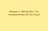 Bloque 2. Minerales, los componentes de las rocas...4. CLASIFICACIÓN DE LOS MINERALES • Los minerales se pueden clasificar de acuerdo a criterios genéticos, cristalográficos y