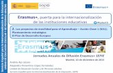 Erasmus+ puerta para la internacionalización de las instituciones … · 2015-12-15 · S Jornadas Anuales de Difusión Erasmus+ SEPIE Madrid, 10 de diciembre de 2015 Erasmus+, puerta
