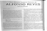 ALFONSO REYES - Revista de la Universidad de México · propósito principal es.el de concluirlas Obras completas bási cas de Alfonso Reyes para honrar el centenario de su naci miento.