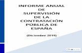 INFORME ANUAL DE SUPERVISIÓN DE LA CONTRATACIÓN PÚBLICA DE ... ANUAL SUPERVISION... · cabo para la elaboración del primer informe de supervisión de la contratación pública