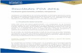 Resultados POA 2016 - contraloria.gob.gt · Resultados POA 2016 Fiscalización gubernamental, probidad y transparencia Atendiendo a lo estipulado en la normativa aplicable, la Contraloría