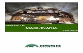 PARQUE DE MAQUINARIA - OSSA Maquinaria 2019.pdf · parque de maquinaria 2019 plataforma denominación marca modelo uds. arretilla elevadora manitou m50.4rm 1 nissan fd02a25q 1 manipulador