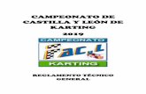 CAMPEONATO DE CASTILLA Y LEÓN DE KARTING 2019 · Parte principal soporte monobloque del chasis soportando las piezas principales y auxiliares (dibujo técnico nº 1 en Anexos). 1.11.