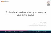 Ruta de construcción y consulta del PEN 2036 · Ruta de construcción y consulta del PEN 2036 Flor Pablo Jefa del Equipo Técnico Consejo Nacional de Educación • Permite tener