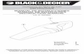BLACK+DECKER - MANUAL DE INSTRUCCIONES ...4 ESPAÑOL Finalidad La aspiradora de mano de Black & Decker ha sido diseñada para trabajos ligeros de limpieza en seco y húmedo por aspiración.