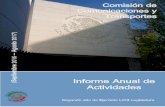 Informe Anual de Actividadesgaceta.diputados.gob.mx/Gaceta/63/2018/feb/Inf.ComC.T.-20180201.pdf · nuestros ejes troncales logísticos que conecta a nuestros mares y fronteras con