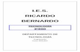 I.E.S. RICARDO BERNARDOiesricardobernardo.es/wp-content/uploads/2016/01/TECNOLOGIA-4ºESO-2016-17.pdfintroducen conocimientos de programación que se utilizaran para diseñar y construir