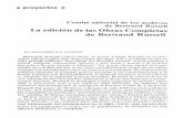 La edición de las Obras Completas de Bertrand …mathesis.digital/wp-content/uploads/2018/12/6.Archiv...proyectos Comité editorial de los archivos de Bertrand Russell La edición
