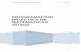 PROGRAMACIÓN DIDÁCTICA DE MATEMÁTICAS 2019/20ies-blasdeprado.centros.castillalamancha.es/sites/ies... · 2019-11-11 · Programación Didáctica de Matemáticas Curso 2019/20 6