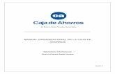 MANUAL ORGANIZACIONAL DE LA CAJA DE AHORROS · 2019-12-10 · PROCESOS Y PROCEDIMIENTOS Gerencia Directiva de Gestión Humana Manual Organizacional de la Caja de Ahorros Versión