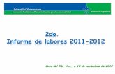 2do. Informe de labores 2011-2012 - Universidad Veracruzana · Innovación Académica y Descentralización para la sustentabilidad Instituto de Ingeniería Capitulo 1. Docencia Innovación