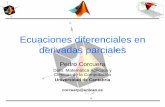 Ecuaciones diferenciales en derivadas parciales · 2014-12-09 · Ec. derivadas parciales 21 Efecto del tamaño de paso en el método de diferencia dividida central f (x) =9 e 4 x
