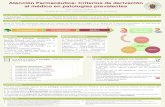 Atención Farmacéutica: Criterios de derivación al …147.96.70.122/Web/TFG/TFG/Poster/CLAUDIA JIMENEZ JIMENEZ.pdfSeñalar los signos y síntomas que sugieren de una derivación