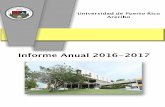 Titulillo: INFORME ANUAL 2016-17 1docs.upra.edu/opei/pdf/planificacion/informe_anual_2016-17.pdf · INFORME ANUAL 2016-17 11 Figura 2. Distribución de la matrícula total por género