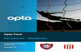 Opta Pack San Lorenzo - Estudiantes · 5 San Lorenzo – Estudiantes de La Plata Argentina Superliga – Jornada 17 3. San Lorenzo - Resultados y fixture Fecha Rivales Resultado final