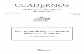 CUADERNOS - Dialnet · 2012-06-18 · CUADERNOS de EtnologíayEtnografía deNavarra José Miguel de Barandiarán en la ... Como se ha publicado en diferentes ocasiones, el 16 de noviembre