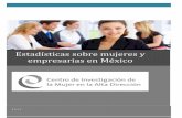 Estadísticas sobre mujeres y empresarias en México...empresas que se abren tres están lideradas por mujeres.(Secretaría de Hacienda y Crédito Público, 2013) ... lo que la TEA