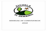 MANUAL DE CONVIVENCIA 2018 - Comunidad Escolar · 2019-07-12 · en la convivencia escolar, a través de planes de convivencia dentro de los establecimientos. El manual de convivencia