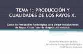 TEMA 1: PRODUCCIÓN Y CUALIDADES DE LOS …...TEMA 1: PRODUCCIÓN Y CUALIDADES DE LOS RAYOS X. Curso de Protección Radiológica para dirigir instalaciones de Rayos X con fines de