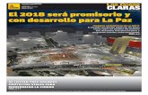 Periódico semanal del GAMLP Diciembre de 2017 El 2018 será ...amn.bo/pdf/las_cosas_claras_124.pdf · asfaltos de la Almirante Grau y la Pando. “Son obras importantes que contribuyen