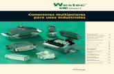 Conectores multipolares para usos industriales¡logo WESTEC...4 Conectores completos series S-A y S-E * ATENCION este modelo sólo es posible con 1 mecanismo de cierre debido a su