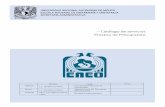 Catálogo de servicios Proceso de Presupuesto · 2019-04-01 · CATÁLOGO DE SERVICIOS DEL PROCESO DE PRESUPUESTO CS-02 Revisión: 00 Entrada en vigor: 01/03/2018 Página | 2 de 21