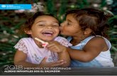 ALDEAS INFANTILES SOS EL SALVADOR · PDF file Sonsonate 1.398 niños y 426 familias Aldeas Infantiles SOS de El Salvador. 2018 3 ... en una Universidad local, además de a su dedicación