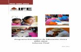 Programa Estratégico de Educación Cívica 2005-2010 Informe ......de la estrategia de atención a población infantil y juvenil. 5 Sustituido a partir de 2009 por Proyecto ciudadano