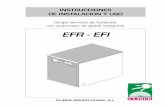 Grupo térmico de fundición con quemador de gasoil integrado …atcsat.es/Manuales/TarClib_2007/CLI/Manual Instruc EFR - EFI.pdf · En la versión “EFI 30”, con el requeri-miento