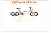 Bicicleta con asistencia eléctrica Yadeamuvinyadea.com/img/Manual-del-Usuario-Yadea-YD-EBX805.pdf · 4. Inserte el stem dentro del tubo de la horquilla delantera, y luego ajuste