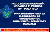 CONTROL DE EMISIÓN - Universidad Veracruzana · de FIME, relacionados con el Procedimiento y/o instrucción de trabajo que se pretende desarrollar. Desarrollar los puntos del Procedimiento;
