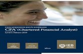 Curso preparatorio para la acreditación CFA(Chartered ... · el objetivo de ofrecer el primer curso en abierto para la preparación de la acreditación CFA®. Desde el año 2.005