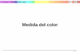Tema 7: Medida del color - rua.ua.es · Tema 7: Medida del color 7 - 3 • La instrumentación para la medida del color disponible en la actualidad es extensa y variada • Los fundamentos