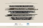 Programa de Estudios - Instituto de Investigaciones EstéticasDe Oliveira, Joao Socrates, Manual practico de Preservación Fotográﬁca. CIDCAV-Universidad Autónoma de Puebla, Puebla,
