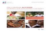 PROGRAMA ACCESS! - intracen.org · de los Estados de África Occidental (CEDEAO) y la Comunidad Económica de los Estados del África Central (CEEAC).Community of Central African